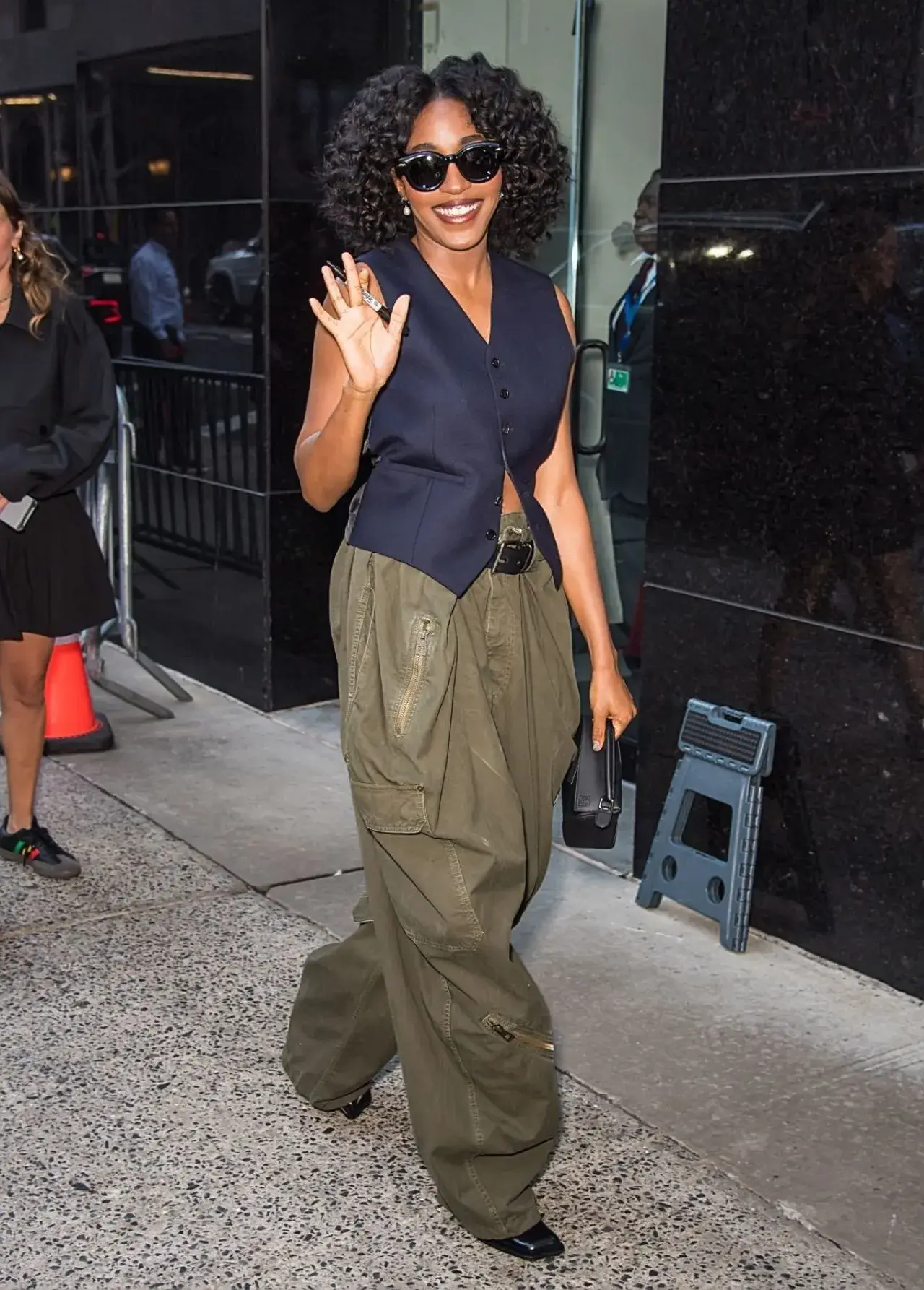 American actress Ayo Edebiri Stills at GMA in New York